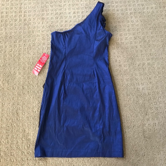 1 shoulder club evening dress -new- NEW WITH TAG - Picture 4 of 5